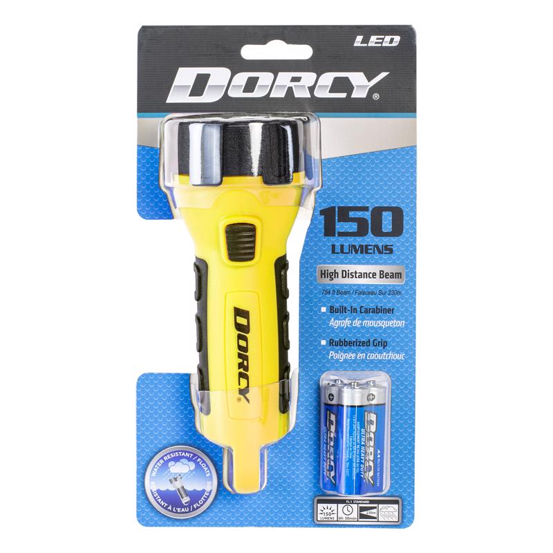 DORCY - Dorcy 55 lm Black/Yellow LED Flashlight AA Battery