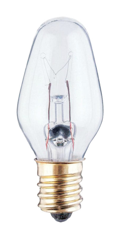 WESTINGHOUSE - Westinghouse 4 W C7 Specialty Incandescent Bulb E12 (Candelabra) White 4 pk