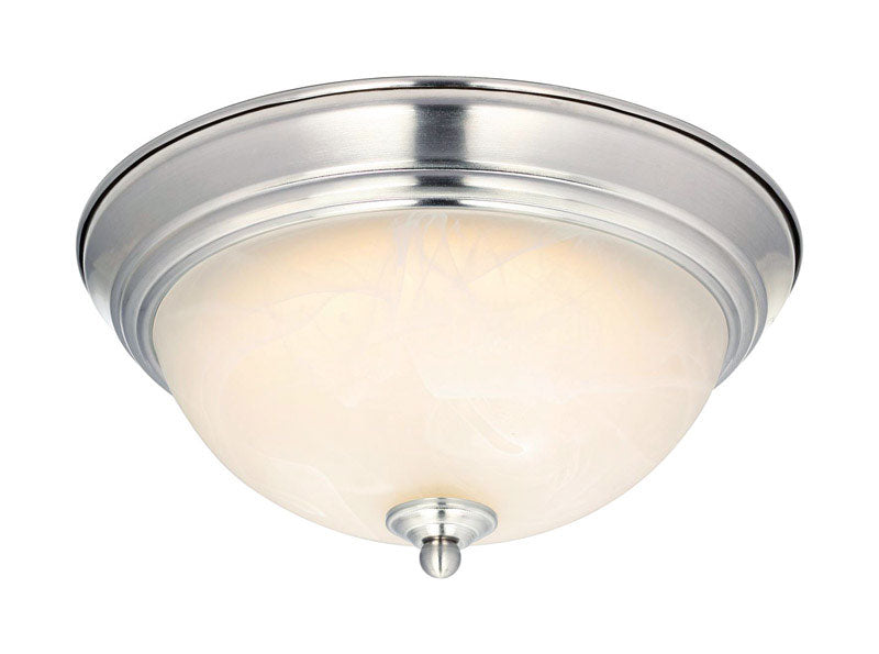 WESTINGHOUSE - Westinghouse LED 5.5 in. H X 11 in. W X 11 in. L Brushed Nickel Ceiling Light