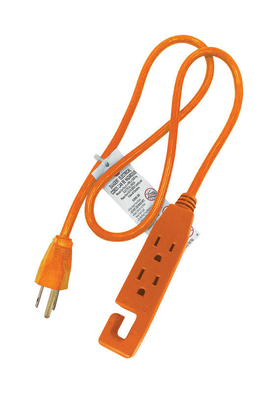 PROJEX - Projex Indoor 3 ft. L Orange Extension Cord 14/3