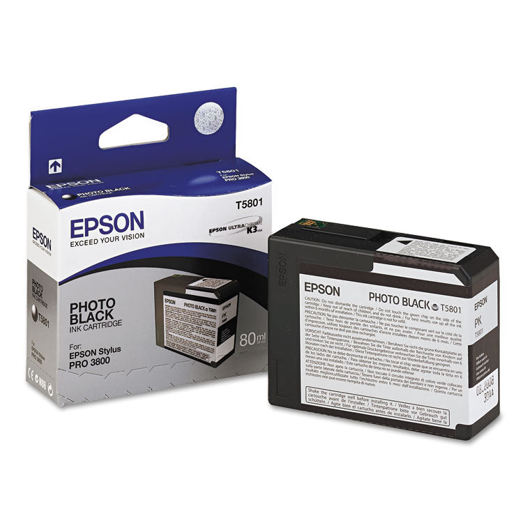 Epson - T580100 UltraChrome K3 Ink, Photo Black