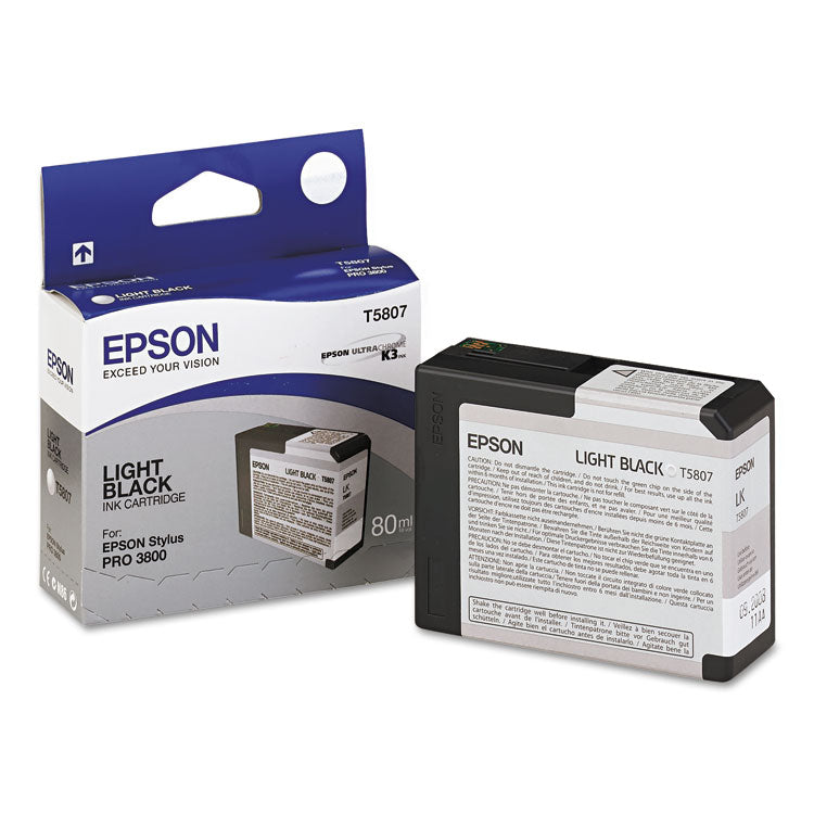 Epson - T580700 UltraChrome K3 Ink, Light Black