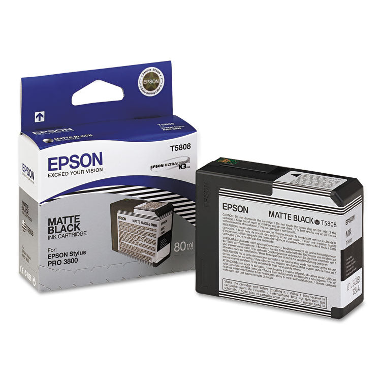 Epson - T580800 UltraChrome K3 Ink, Matte Black