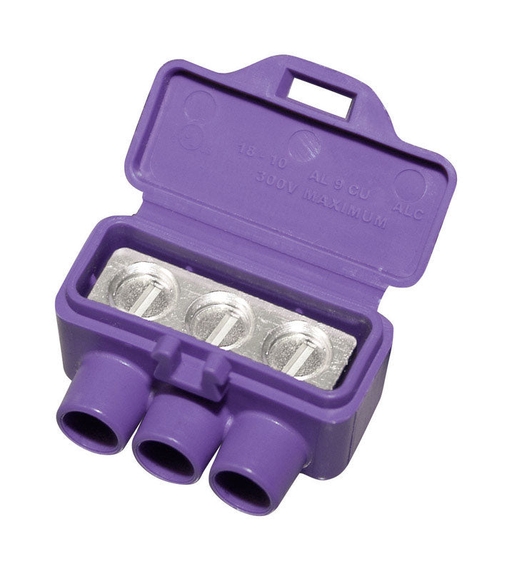 KING INNOVATION - King Innovation AlumiConn Aluminium Wire Aluminum to Copper Lug Purple 10 pk