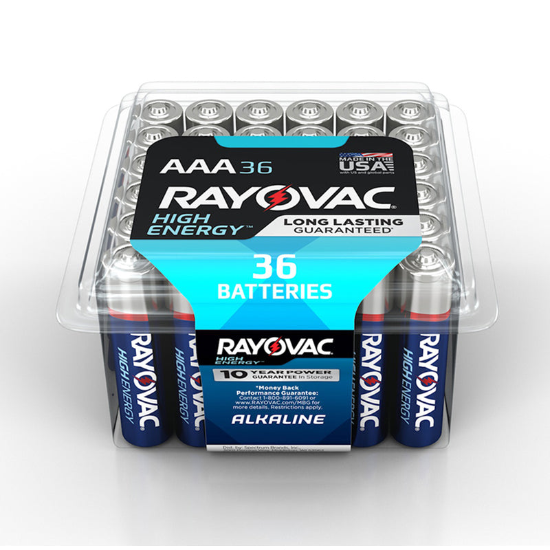 RAYOVAC - Rayovac High Energy AAA Alkaline Batteries 36 pk Clamshell