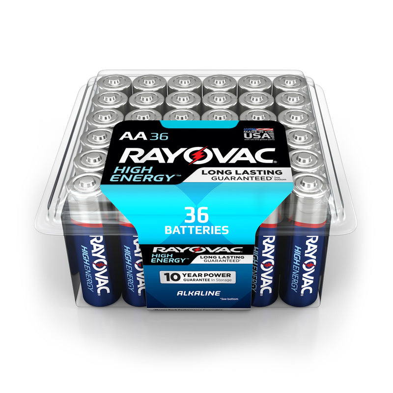 RAYOVAC - Rayovac High Energy AA Alkaline Batteries 36 pk Clamshell