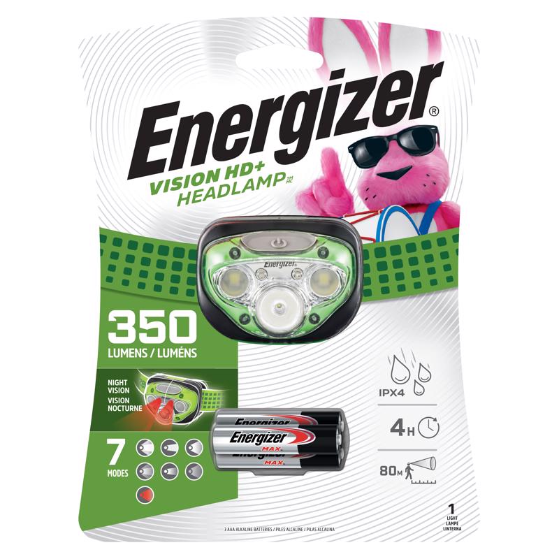 ENERGIZER - Energizer Vision HD + 350 lm Green LED Headlight AAA Battery