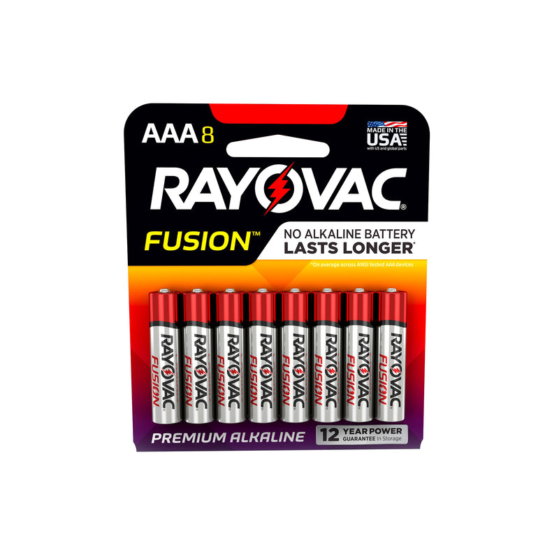 RAYOVAC - Rayovac Fusion AAA Alkaline Batteries 8 pk Carded