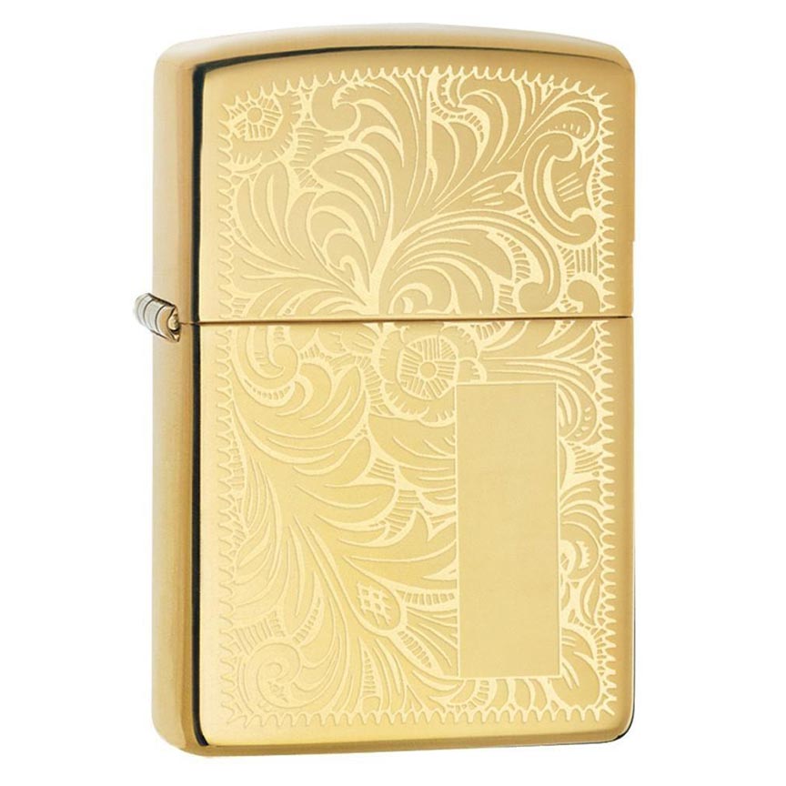 Zippo Windproof Lighter Venetian High Polish Brass (Venetian Brass)