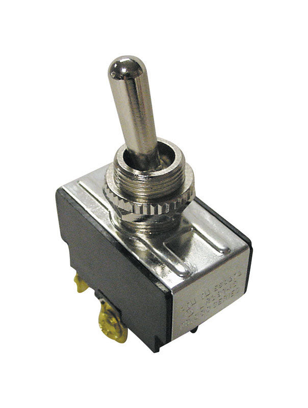 GARDNER BENDER - Gardner Bender 20 amps Single Pole Toggle Switch Black/Silver 1 pk [GSW-10]