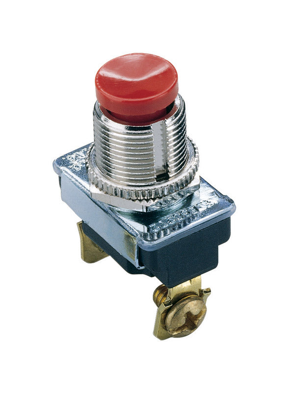 GARDNER BENDER - Gardner Bender 3 amps Momentary Switch Red/Silver 1 pk