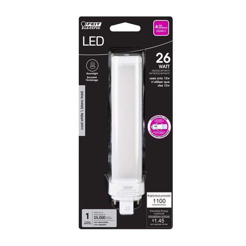 FEIT - Feit LED Linears PL GX24Q-3 4-Pin LED Bulb Cool White 26 Watt Equivalence 1 pk