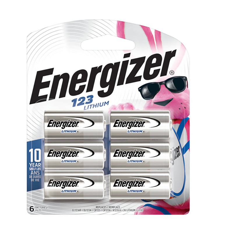 ENERGIZER - Energizer Lithium 123 3 V Camera Battery 6 pk - Case of 6