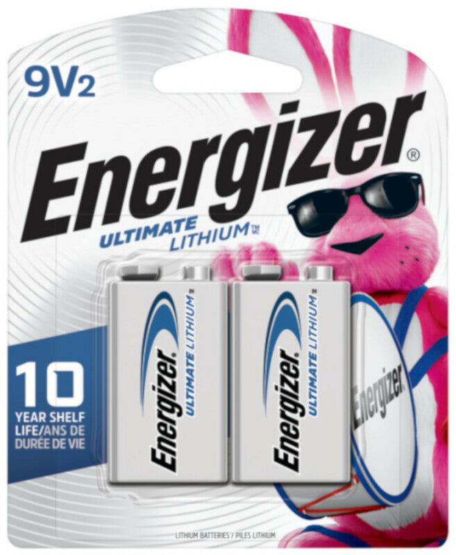 ENERGIZER - Energizer Ultimate Lithium 9-Volt Battery 2 pk