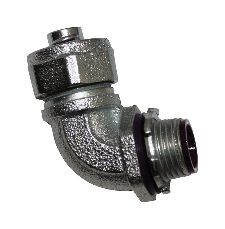 SIGMA ENGINEERED SOLUTIONS - Sigma Engineered Solutions 1 in. D Zinc-Plated Iron 90 Degree Connector For Liquid Tight 1 pk