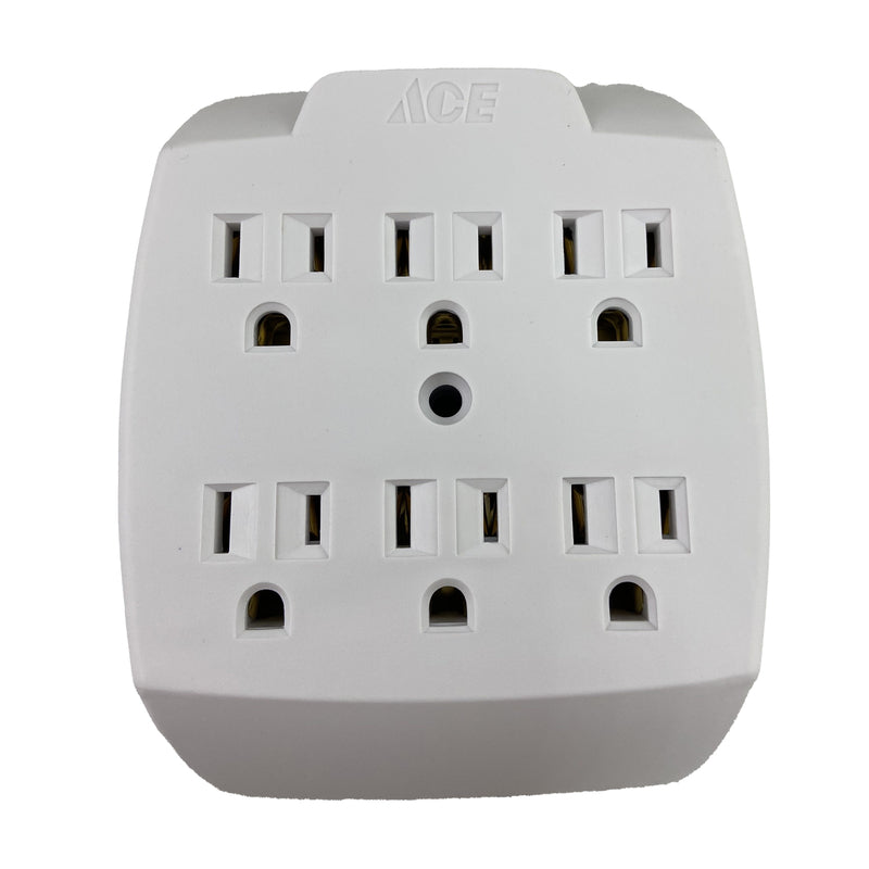 PROJEX - Projex Grounded 6 outlets Adapter 1 pk [FA-357AE/09PRJ]