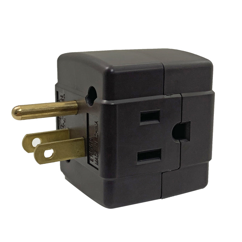 PROJEX - Projex Grounded 3 outlets Adapter 1 pk - Case of 10 [AB-26/01PRJ]