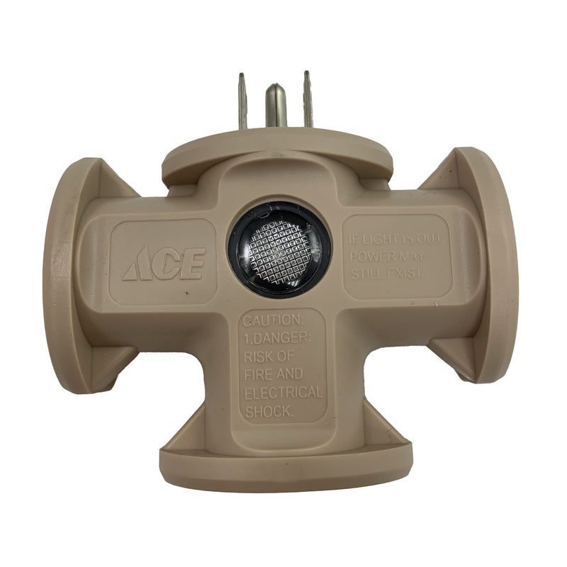 PROJEX - Projex Grounded 3 outlets Triple Tap Adapter 1 pk [FA-848E/15BUPRJ]