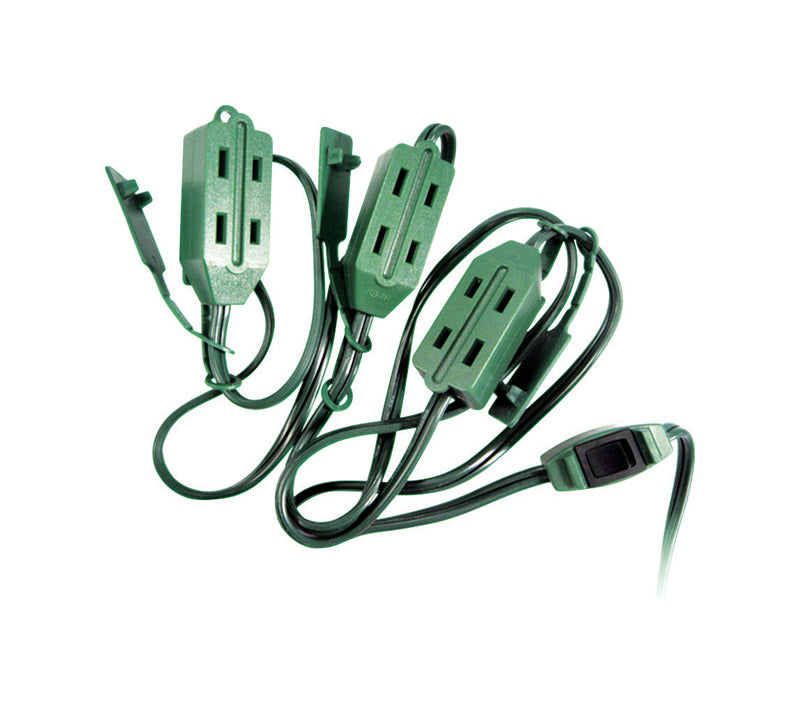 PROJEX - Projex Christmas Tree 15 ft. L Green Extension Cord 18/2