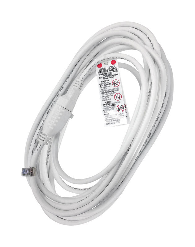 PROJEX - Projex Outdoor 25 ft. L White Extension Cord 16/3