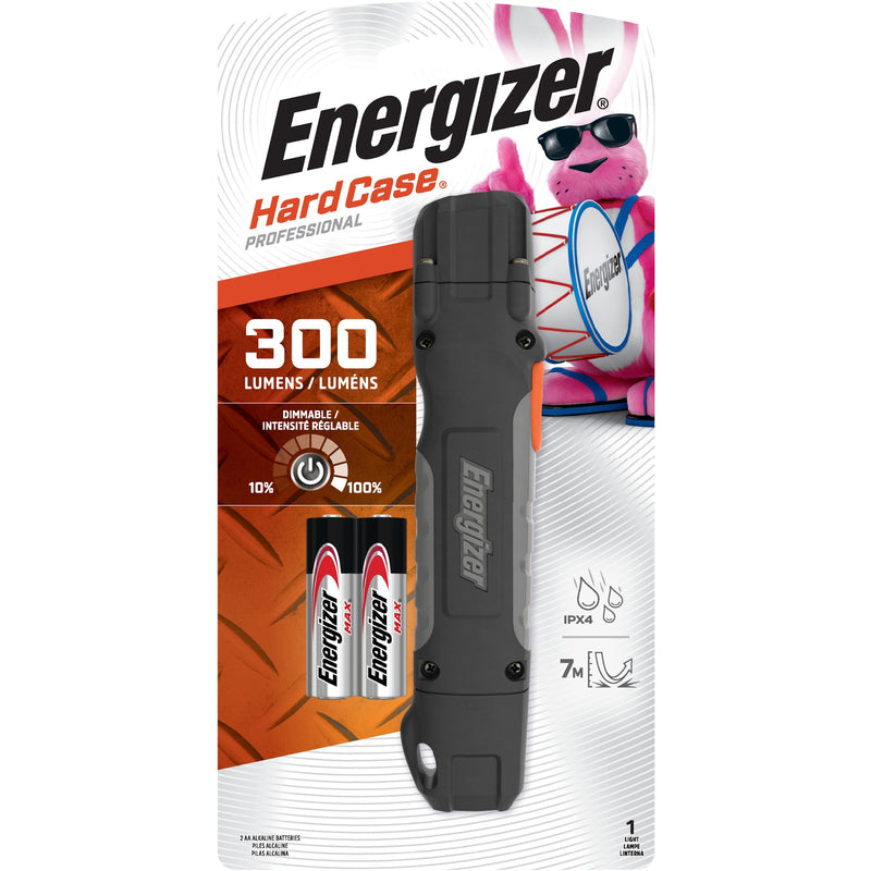 ENERGIZER - Energizer Hard Case 300 lm Black LED Work Light Flashlight AA Battery