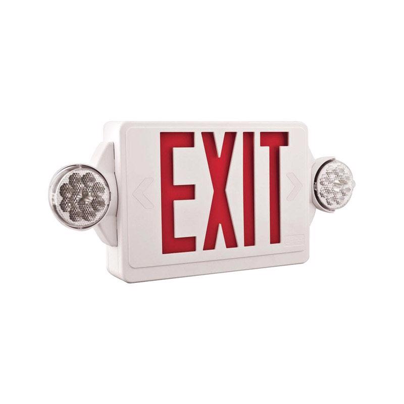 LITHONIA LIGHTING - Lithonia Lighting Thermoplastic Indoor LED Lighted Exit Sign and Emergency Lights