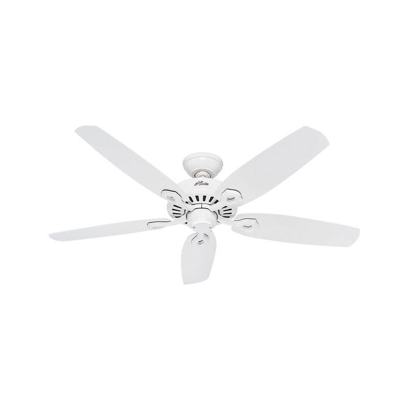 HUNTER - Hunter Builder 52 in. Snow White White Indoor Ceiling Fan