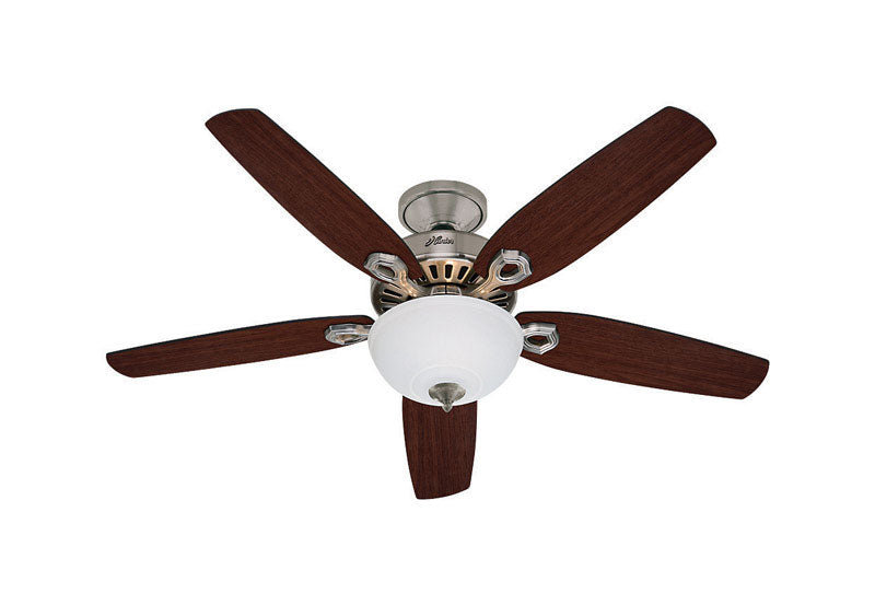 HUNTER FAN - Hunter Builder Deluxe 52 in. Brushed Nickel LED Indoor Ceiling Fan