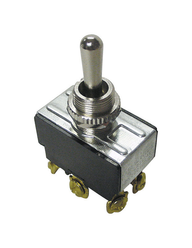 GARDNER BENDER - Gardner Bender 20 amps Double Pole Toggle Momentary Switch Black/Silver 1 pk