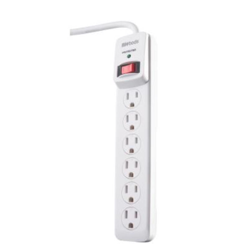 SOUTHWIRE - Southwire Woods 3 ft. L 6 outlets Surge Protector Gray 900 J - Case of 6