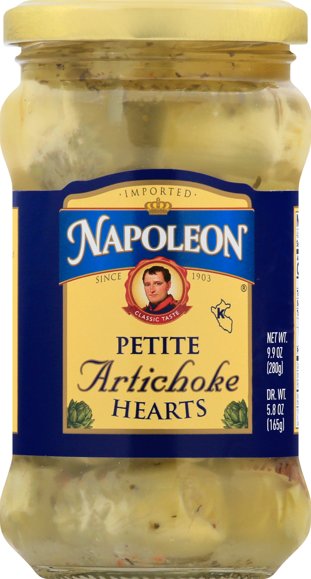 Napoleon Artichoke Hearts 9.9 oz - Case of 12