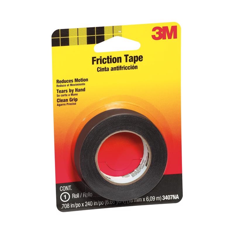 SCOTCH - 3M 0.708 in. W X 240 in. L Black Cotton Cloth Friction Tape