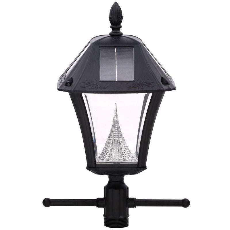 GAMA SONIC - Gama Sonic Baytown 2 Semi-Gloss Solar Powered 2.4 W LED Post Light and Lamp Post 1 pk