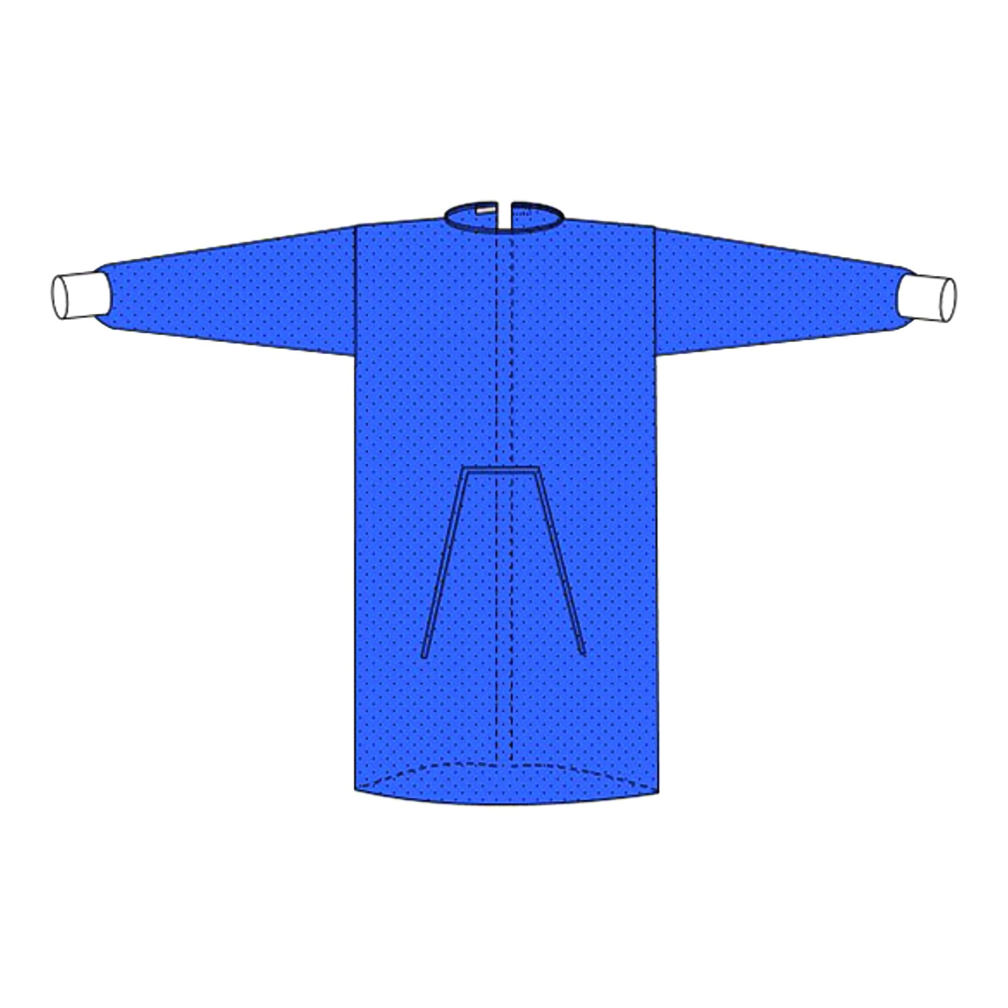Welmed - Protective Procedure Gown Welmed Large Blue NonSterile Not Rated Disposable [10/BG]