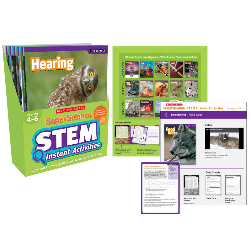 SCHOLASTIC - SuperScience STEM Instant Activities, Grades 4-6