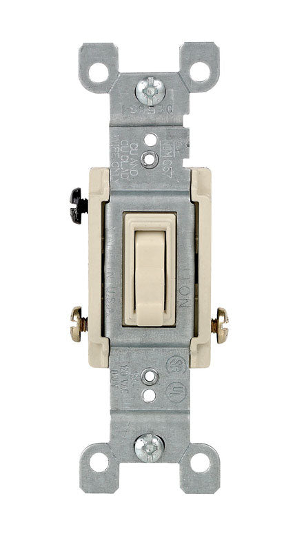 LEVITON - Leviton 15 amps Toggle Switch Ivory 1 pk - Case of 10 [01453-ICP]