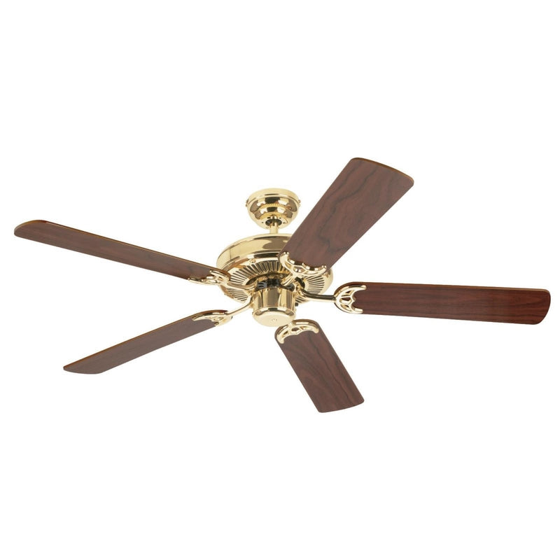 WESTINGHOUSE - Westinghouse Contractor's Choice 52 in. Polished Brass Brown Indoor Ceiling Fan