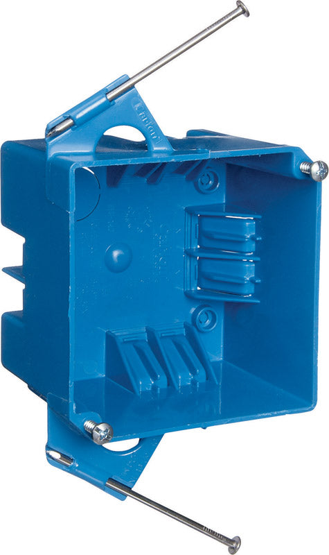 CARLON - Carlon New Work 32 cu in Square PVC 2 gang Junction Box Blue