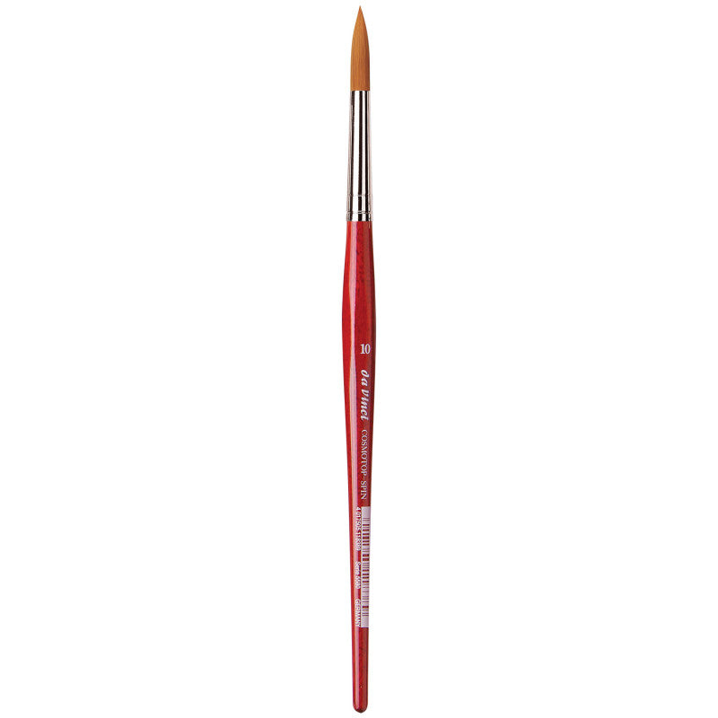 COSMOTOP-SPIN Silkpainting Brush, Synthetic, Watercolor, Round, Size 10