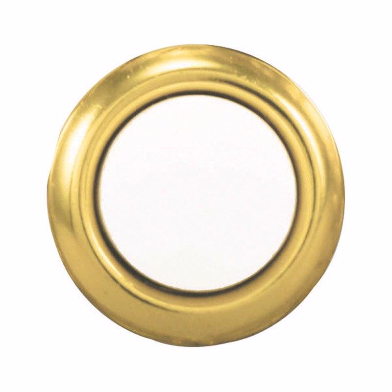 HEATH ZENITH - Heath Zenith Polished Brass Gold/White Metal Wired Pushbutton Doorbell