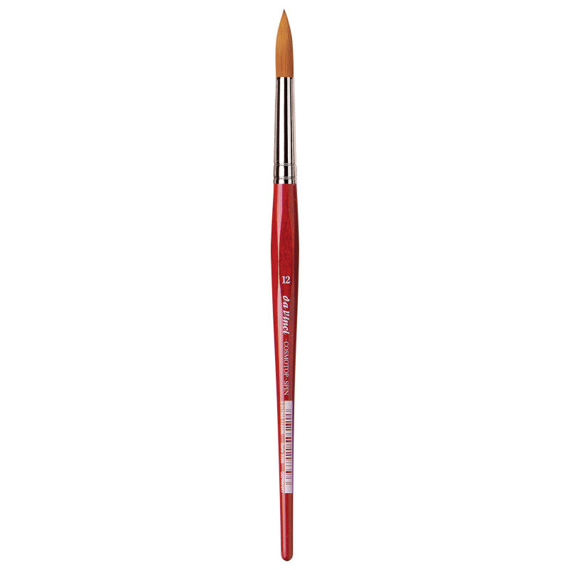COSMOTOP-SPIN Silkpainting Brush, Synthetic, Watercolor, Round, Size 12