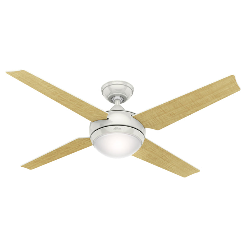 HUNTER - Hunter Sonic 52 in. Snow White LED Indoor Ceiling Fan