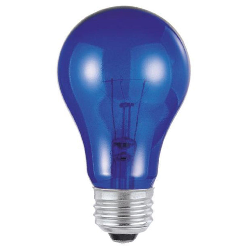 WESTINGHOUSE - Westinghouse 25 W A19 A-Line Incandescent Bulb E26 (Medium) Blue 1 pk