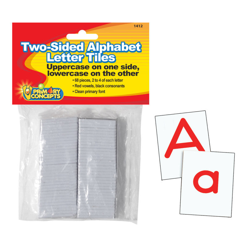 PRIMARY CONCEPTS - Two-Sided Alphabet Letter Tiles
