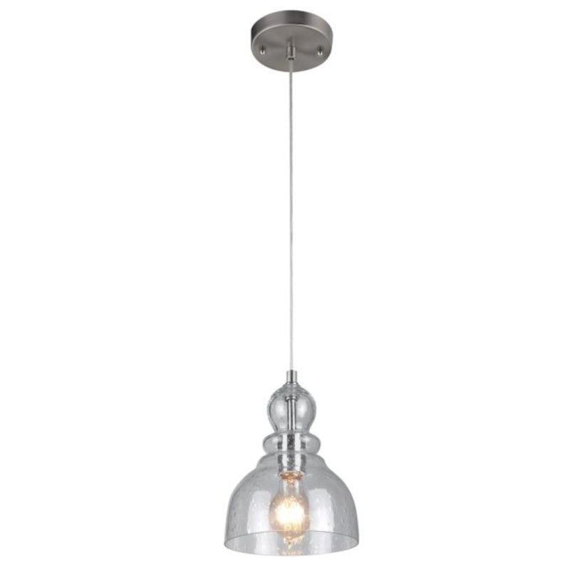 WESTINGHOUSE - Westinghouse Fiona Brushed Nickel 1 lights Mini Pendant Light