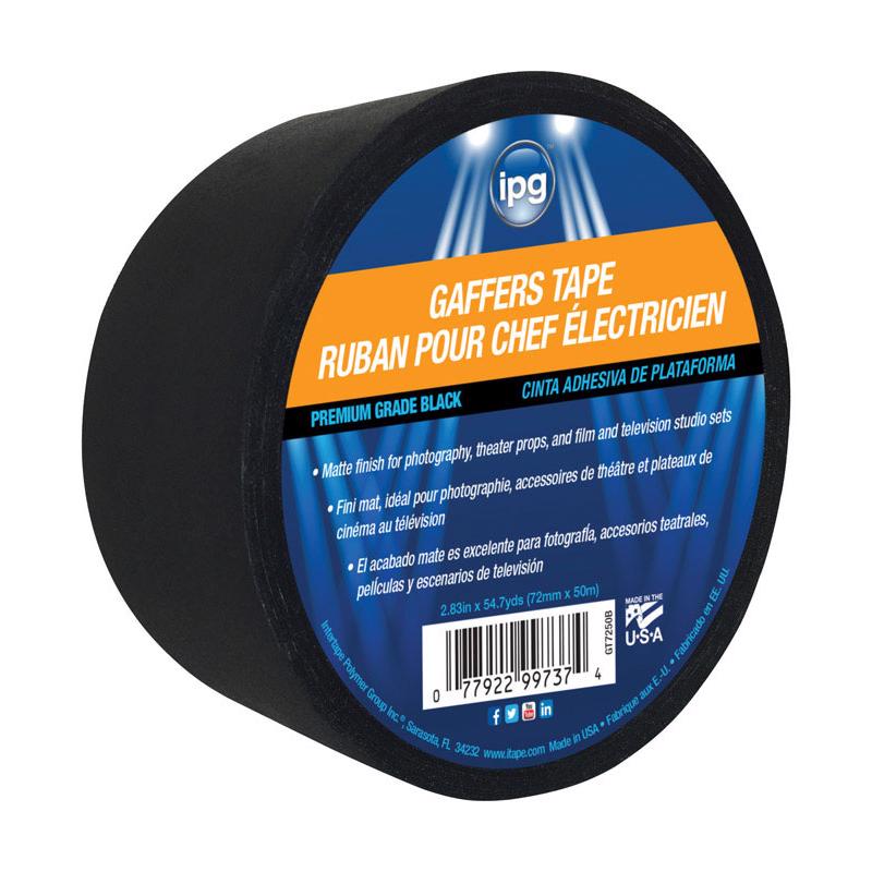 IPG - IPG 2.83 in. W X 54.7 yd L Black Gaffer's Tape