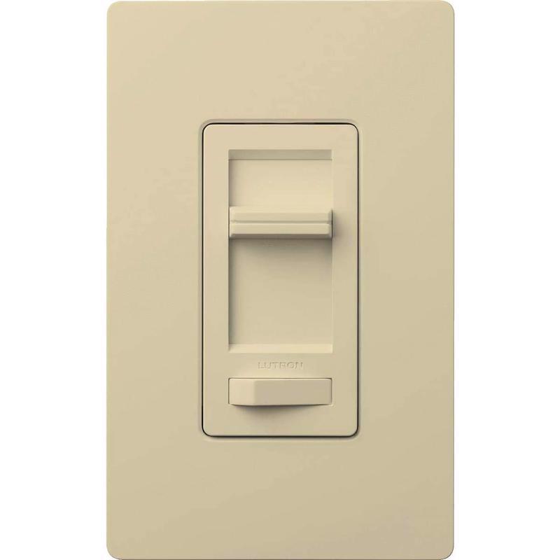 LUTRON - Lutron Ivory 150W for CFL and LED / 600W for incandescent and halogen W 3-Way Dimmer Switch 1 pk