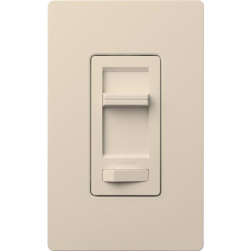 LUTRON - Lutron Almond 150W for CFL and LED / 600W for incandescent and halogen W 3-Way Dimmer Switch 1 pk