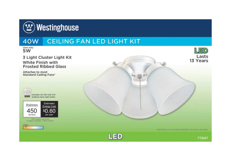 WESTINGHOUSE - Westinghouse Natural White Cluster Ceiling Fan Light Kit