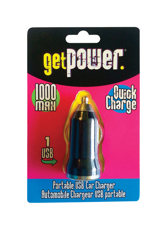 GETPOWER - GetPower DC Single USB Car Charger 1 pk - Case of 6
